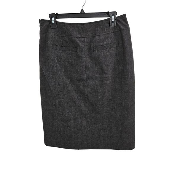 Grey Checkered Belted Midi Skirt Size 8 Medium Below the Knee Office Siren - Picture 3 of 10